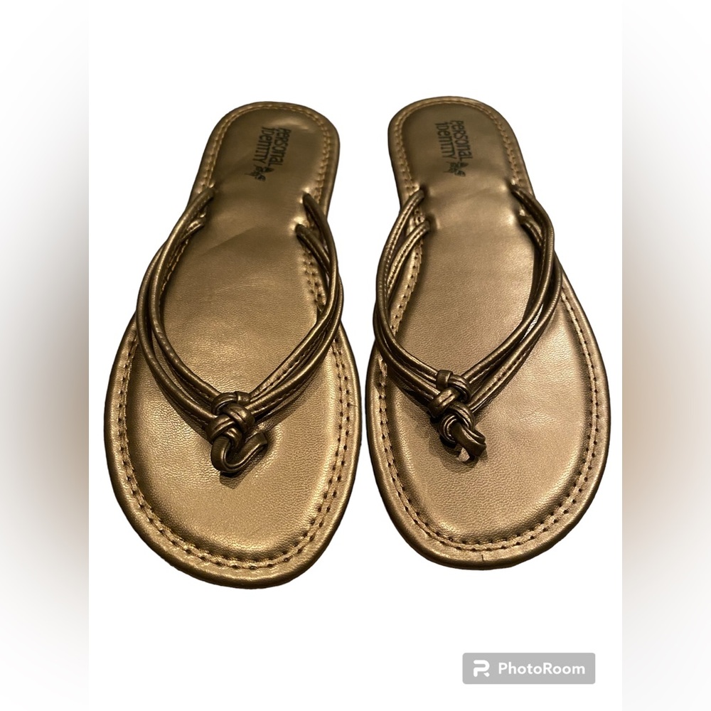 Personal Identity Brown Flip Flops